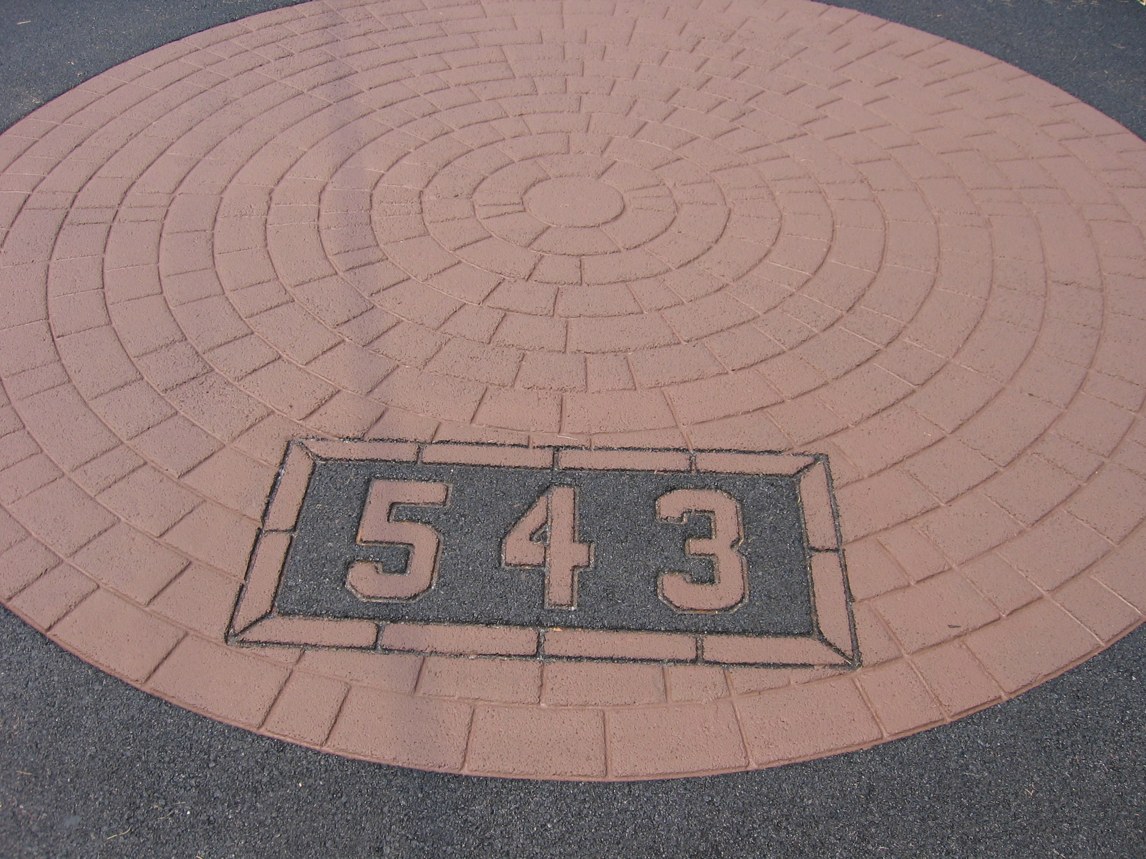 House Number Decorative Paving